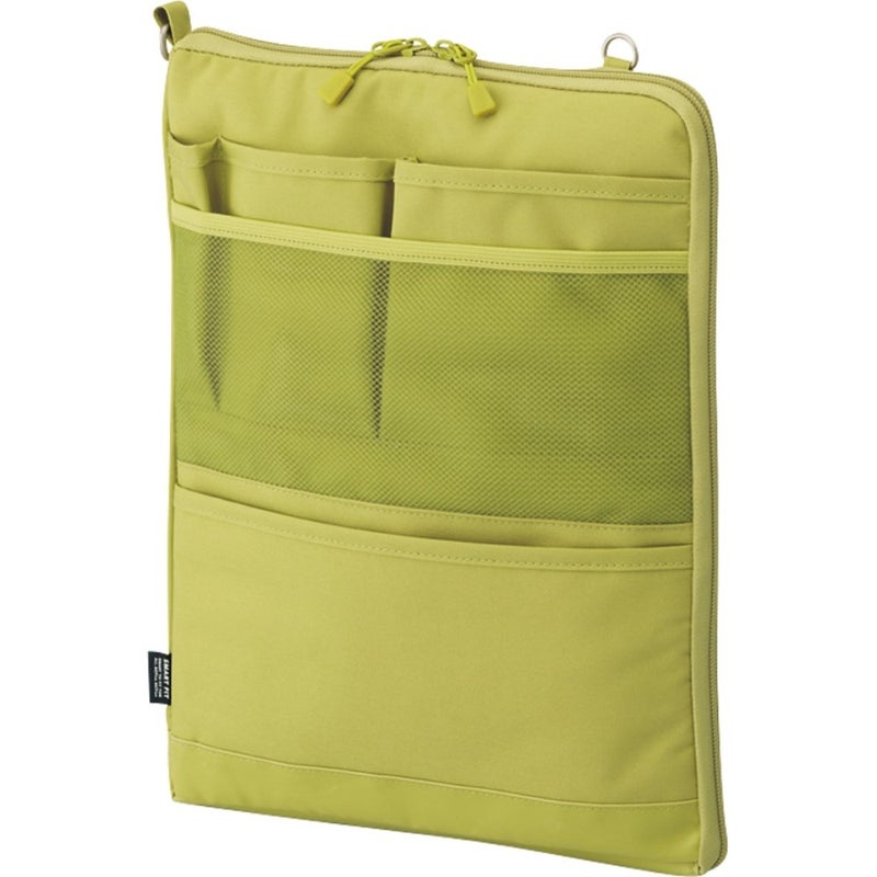 LIHIT LAB Laptop Sleeve, Water & Stain Repellent, Vertical for Backpack, 13.4" x 9.8", Green (A7683-6) - Image 1